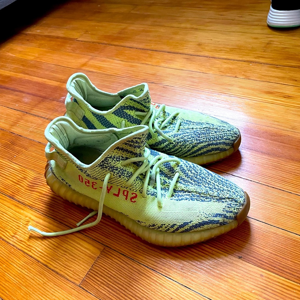 YEEZY BOOST 350 V2 'SEMI FROZEN YELLOW' men sz 12